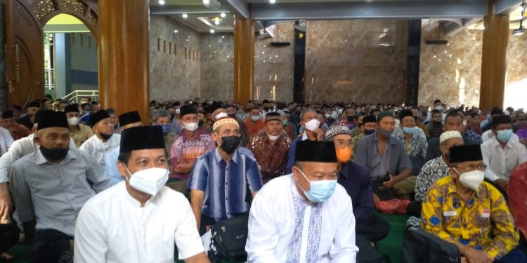 2.500 Jamaah hadiri pengajian akbar PC LDII Kecamatan Jumapolo. Dok: Kontributor KIM Karanganyar.